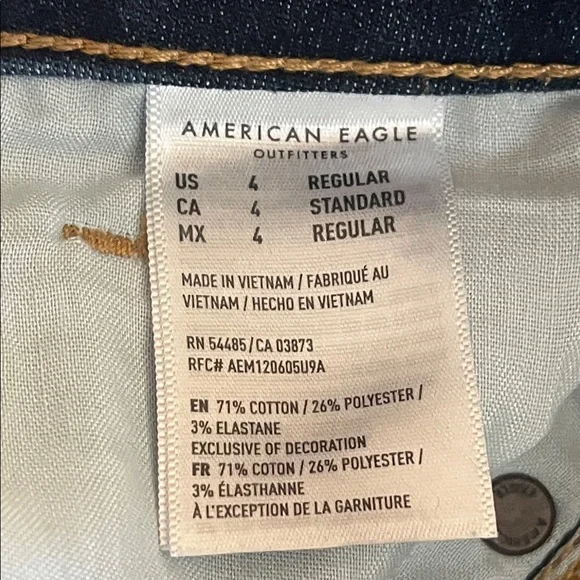 🔵TEMP PRICE DROP🔵 American Eagle Next Level Stretch Deep Indigo Skinny Jeans - Picture 6 of 11